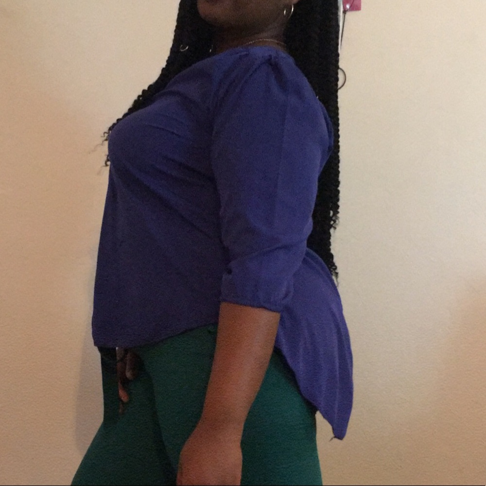 Royal blue top